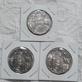 3 x Unc 50 Cent Coins , 2020 , 2021 & 2022 -  in 2x2 Holders