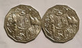 2017 & 2018 50 cent coins , Coat Of Arms - Circulated 