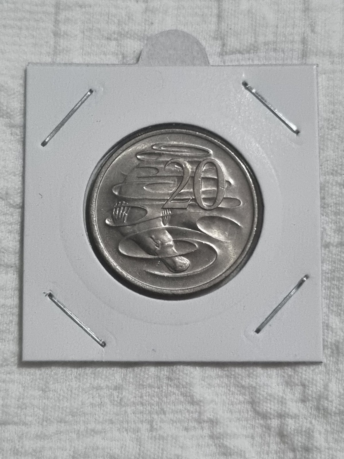 1980 20 Cent Coin Uncirculated In a 2x2 Holder 