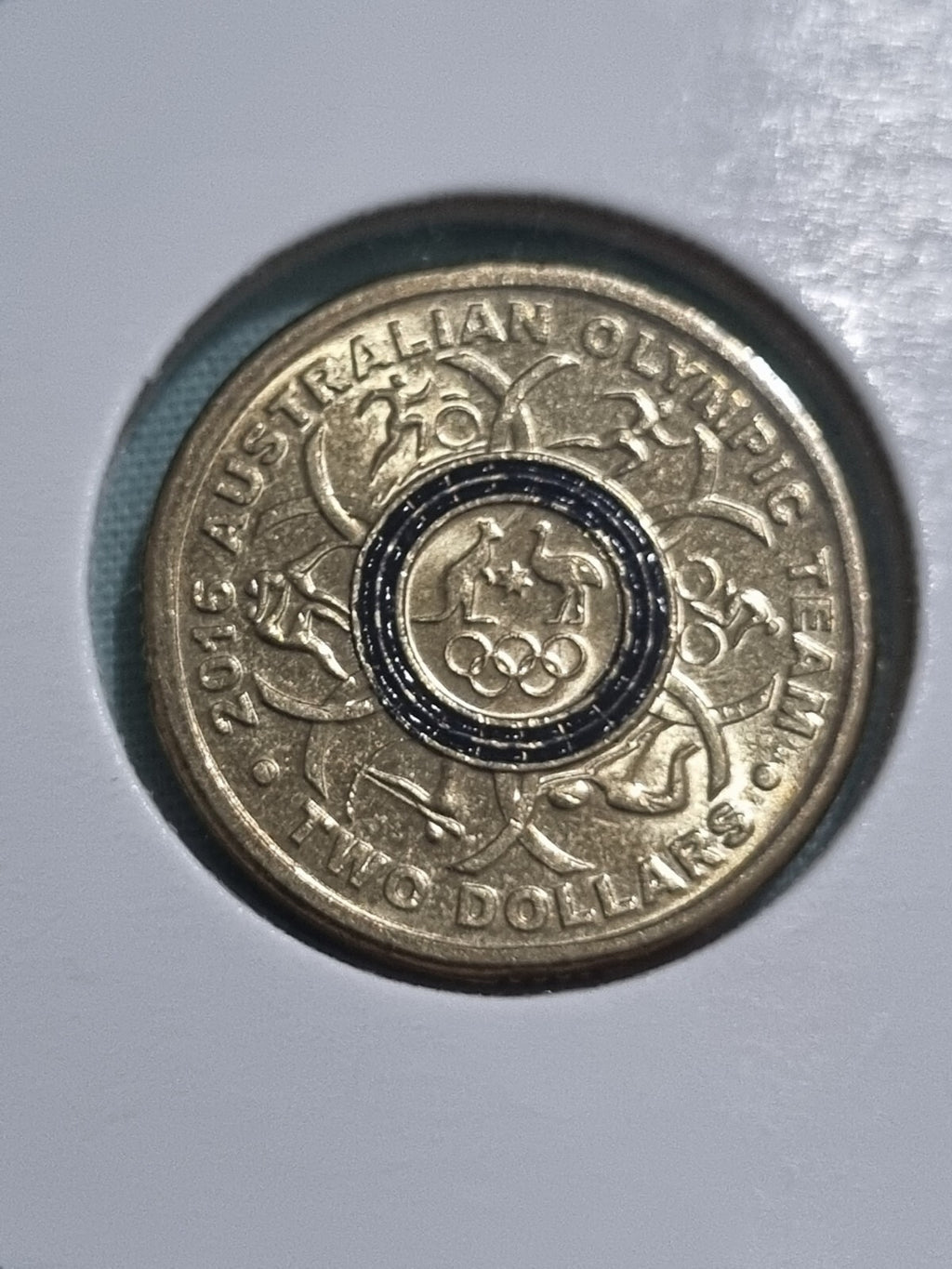 2016 UNC Olympic Rio Black Two Dollar Coin 