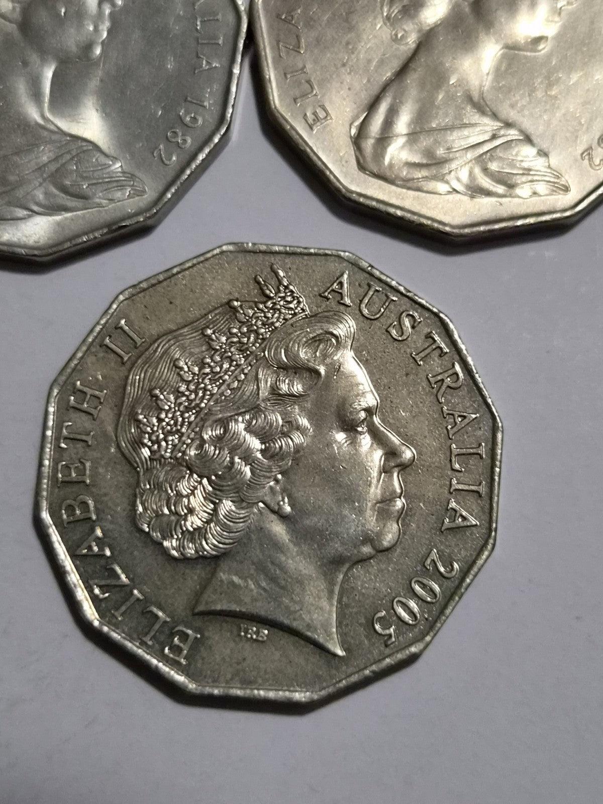 3 x 50 Cent Shiny Coins 