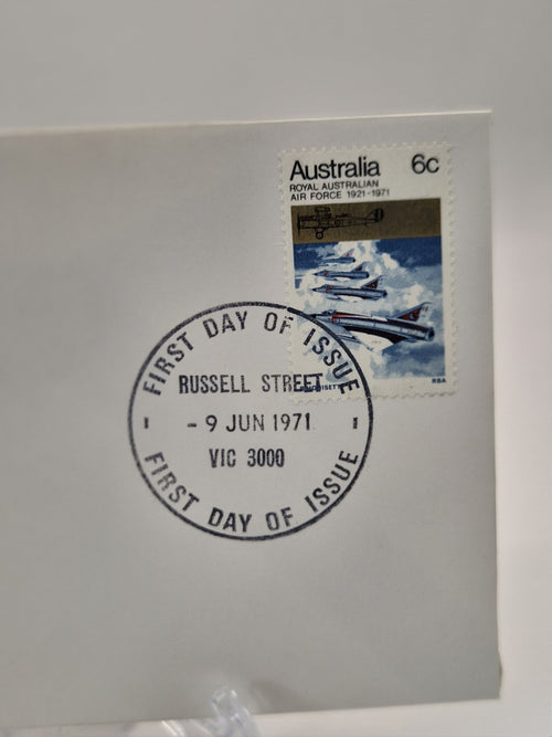 1971 50th Anniversary Of Royal Australian Air Force FDC - First Day Cover Pilot