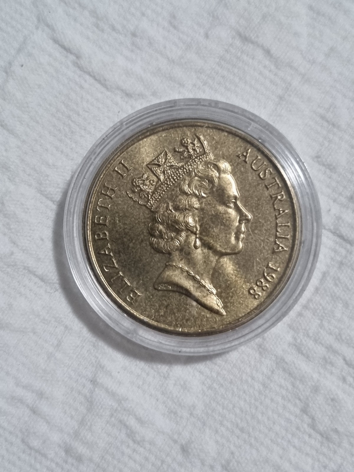 1988 UNC $5 Five Dollar Commemorative Coin Parliament House In Capsule 