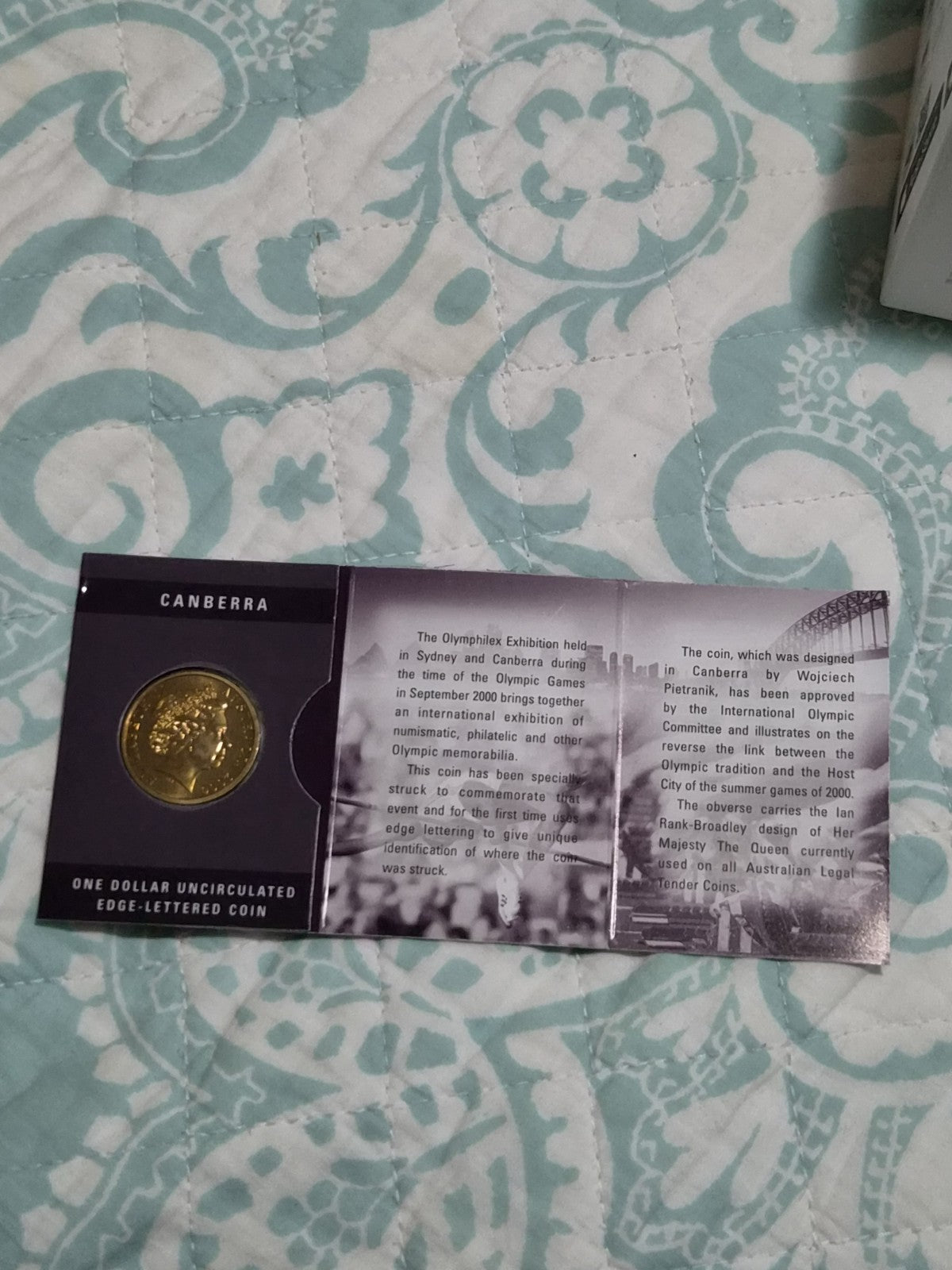 2000 $1 Olymphilex Canberra Mint Mark