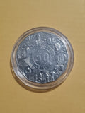 2003 Volunteers 50 Cent Coin - Lightly Circulated in Capsule 