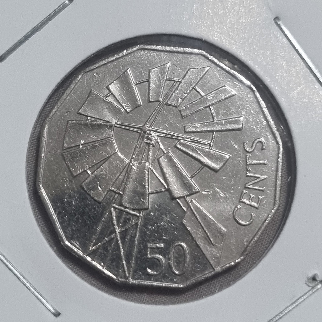 2002 50 Cent Coin - Year Of The Outback - Windmill 