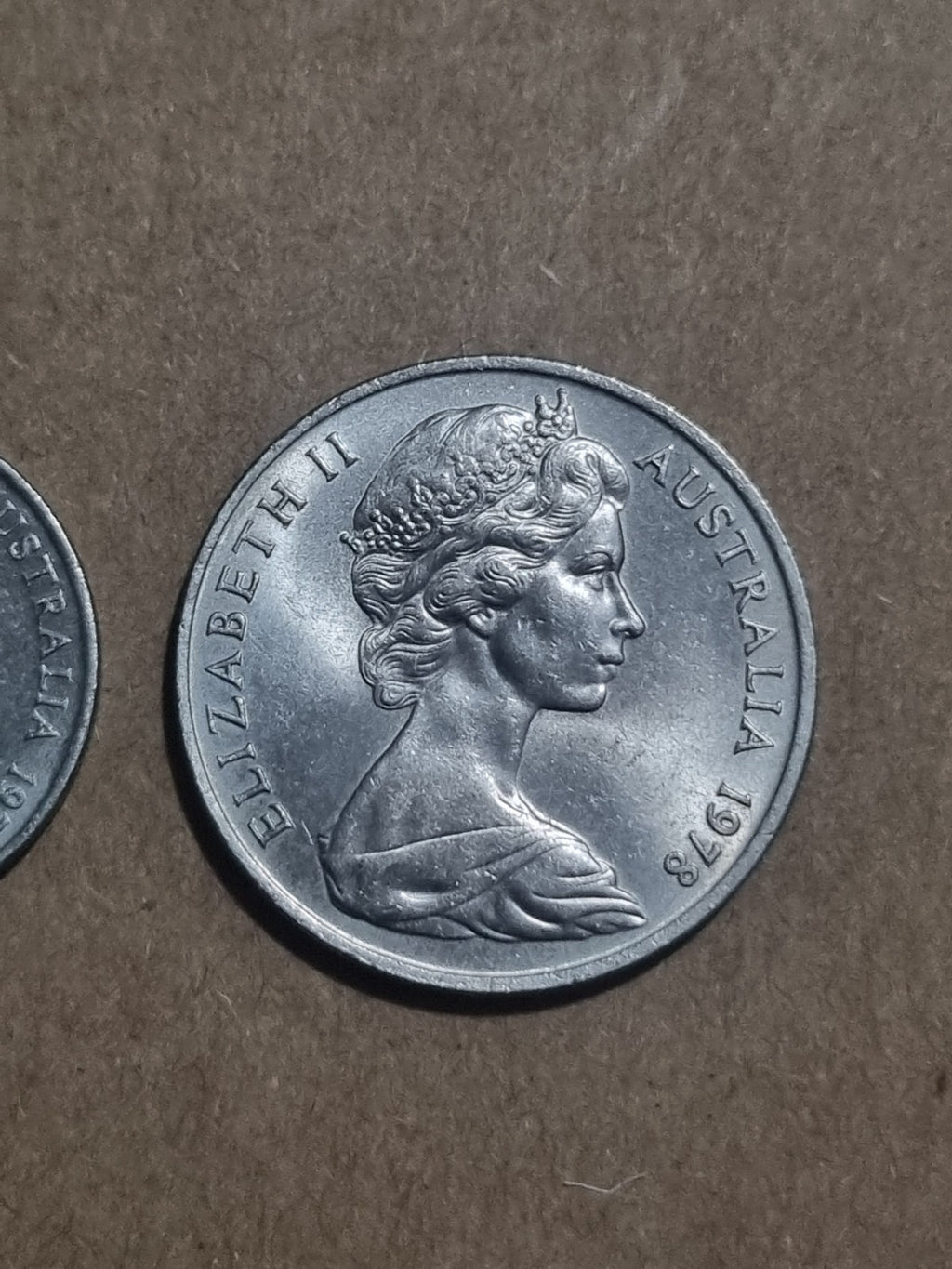 1978 One Two Five Ten Twenty Cent Australian Coins 1 2 5 10 20 Cents