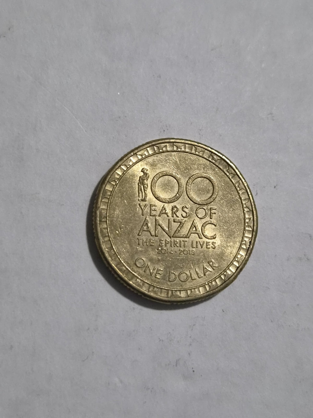 2018 $1 One Dollar Coin - 100 Years Of ANZAC - Circulated + Bonus FDC