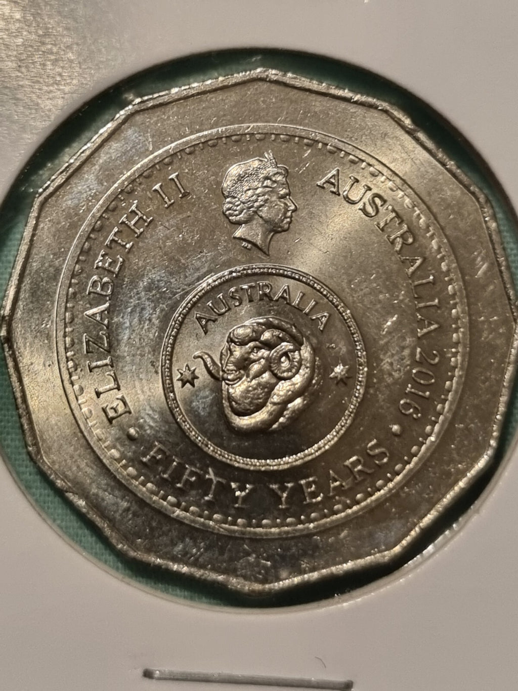 2016 50 cent Changeover coin Very Nice Circulated 