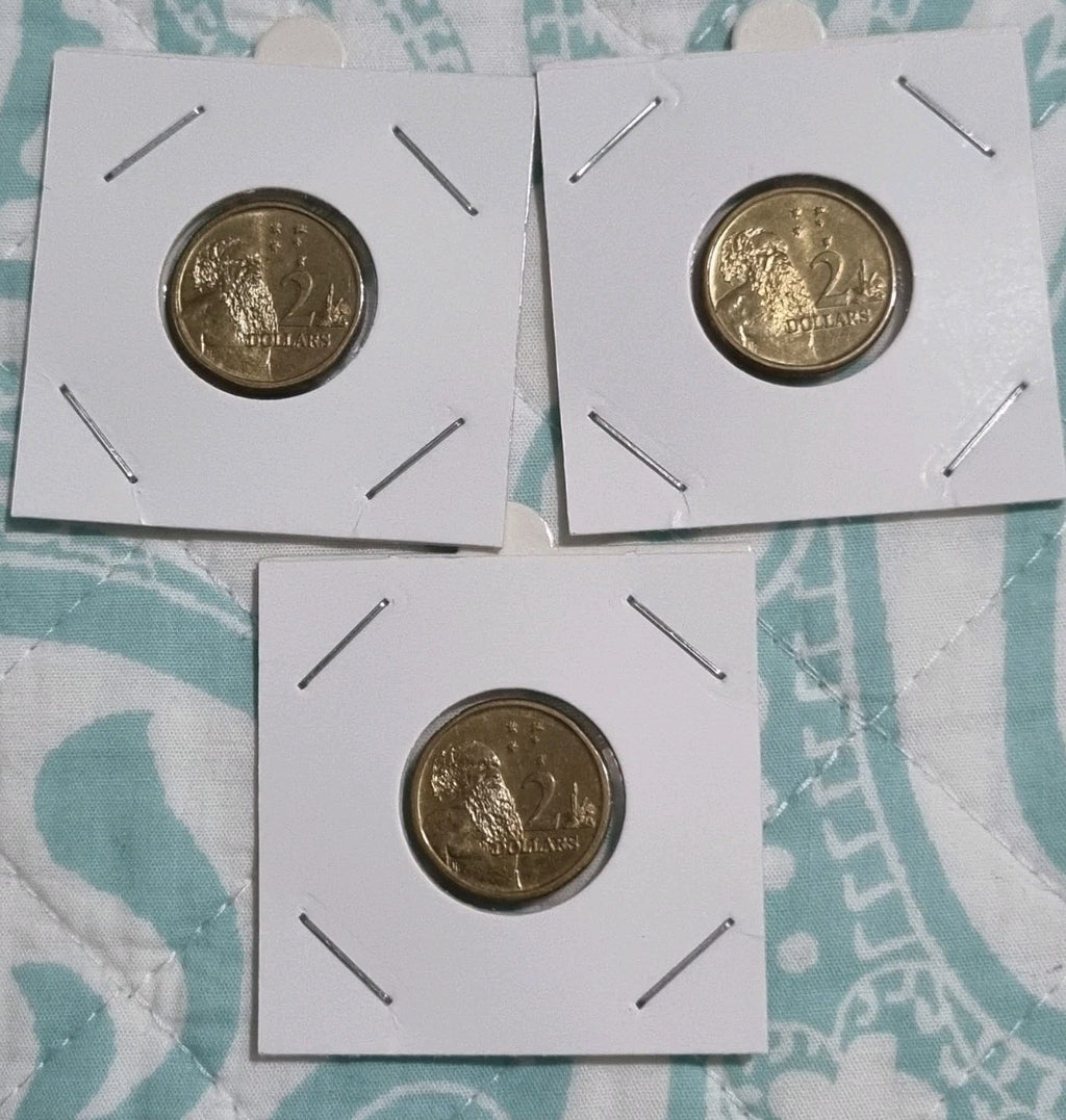 3 x 1988 $2 Uncirculated Two Dollar Coins Aboriginal Elders