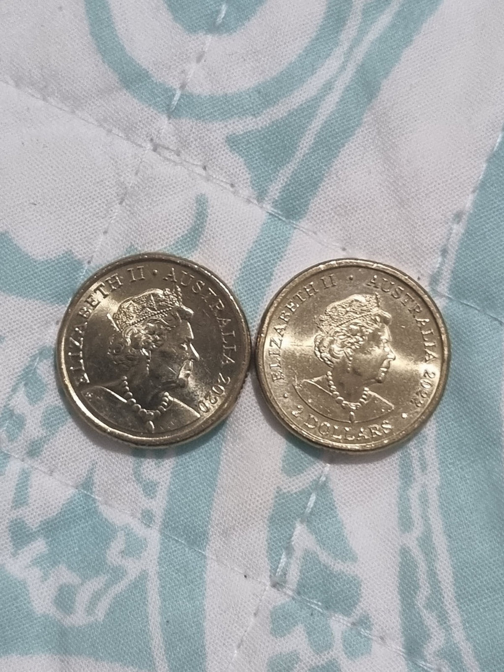 2020 75 years end WW2 + 2021 75 Years Peacekeeping $2 Two dollar coin - UNC