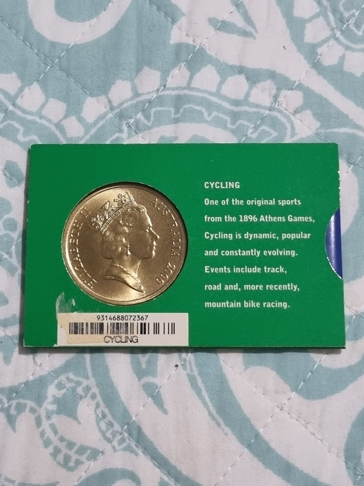 Sydney Olympics 2000 Cycling $5 DOLLAR UNC