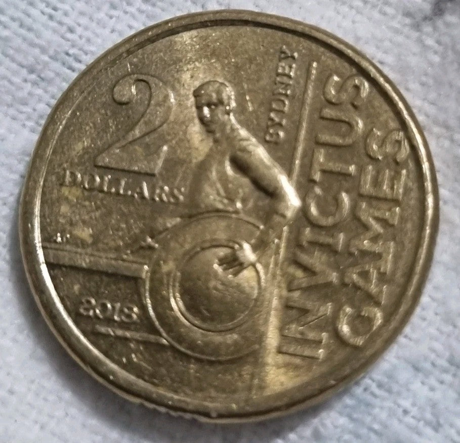 2018 Invictus $2 Two Dollar Coin aUNC