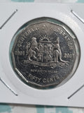 2001 50 Cent Centenary Of Federation - New South Wales - Lightly Circulated 