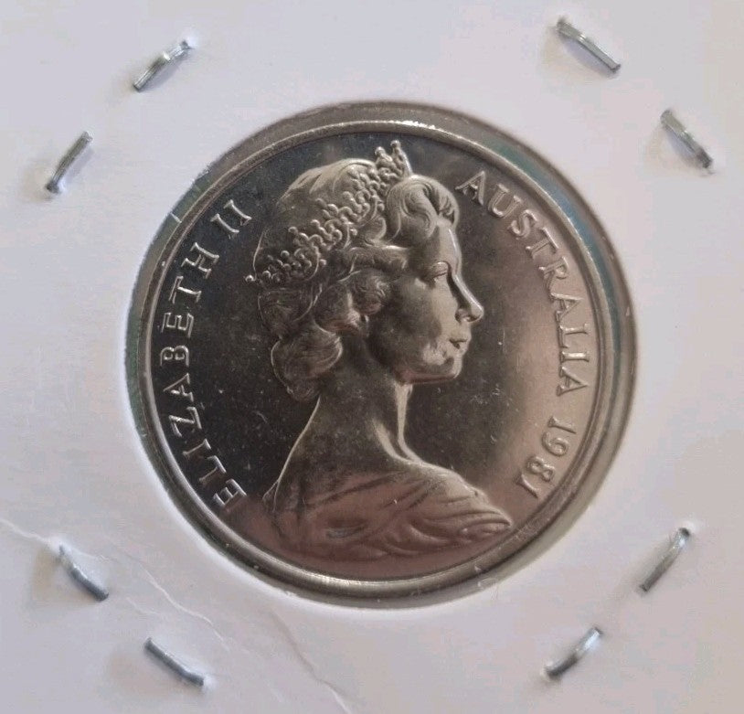 1981 UNC 20 Cent From Roll in 2x2 Holder 