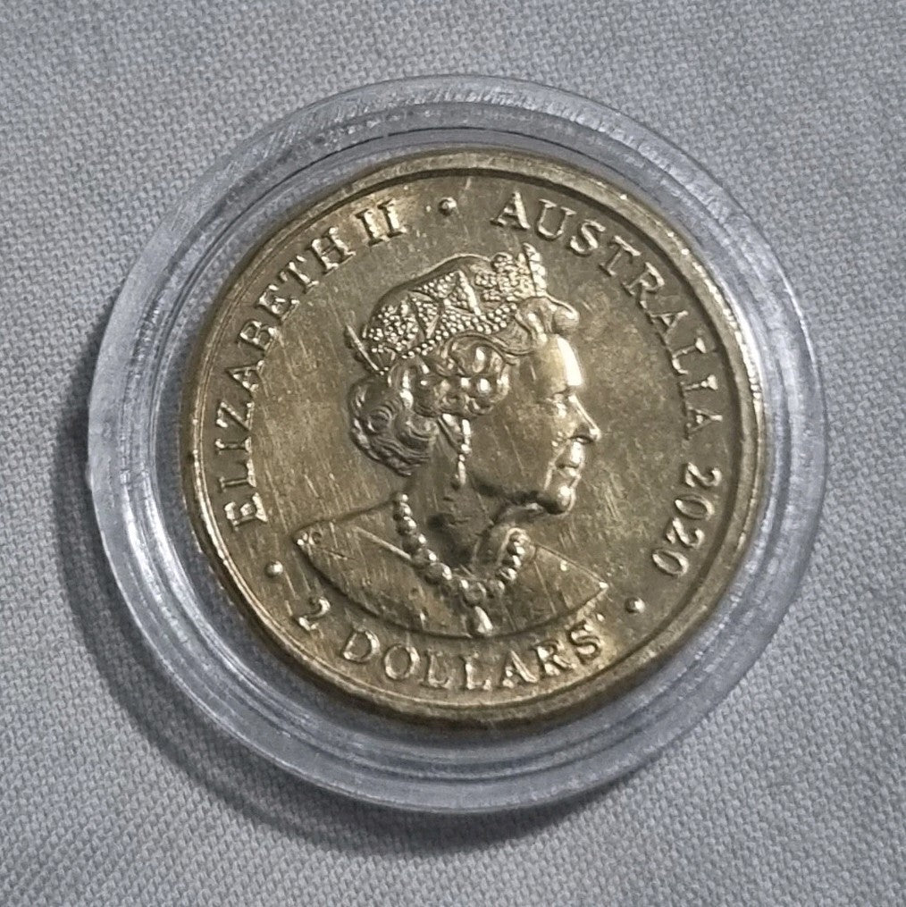 2020 UNC $2 Australian Olympic Team - Dedication - In Capsule Two Dollars 