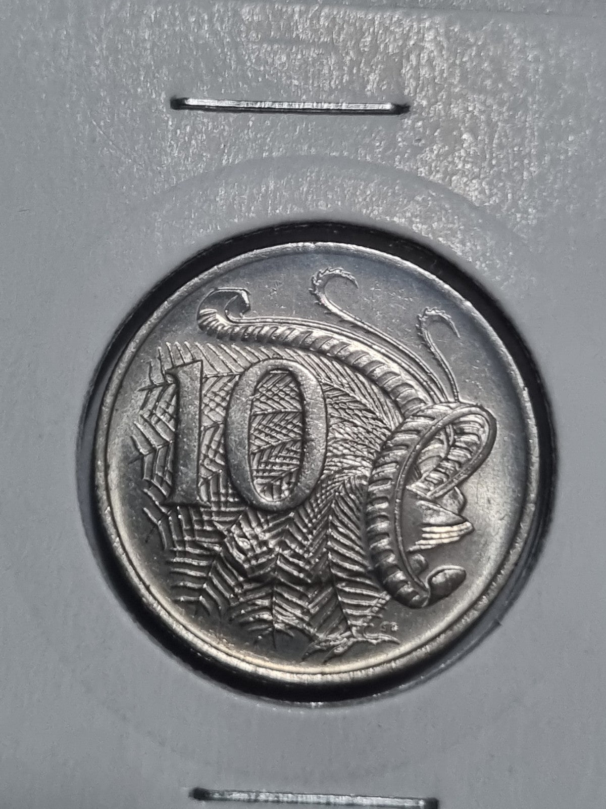 1980 unc 10 Cent Coin Australian Ten Cents In 2x2 Holder 