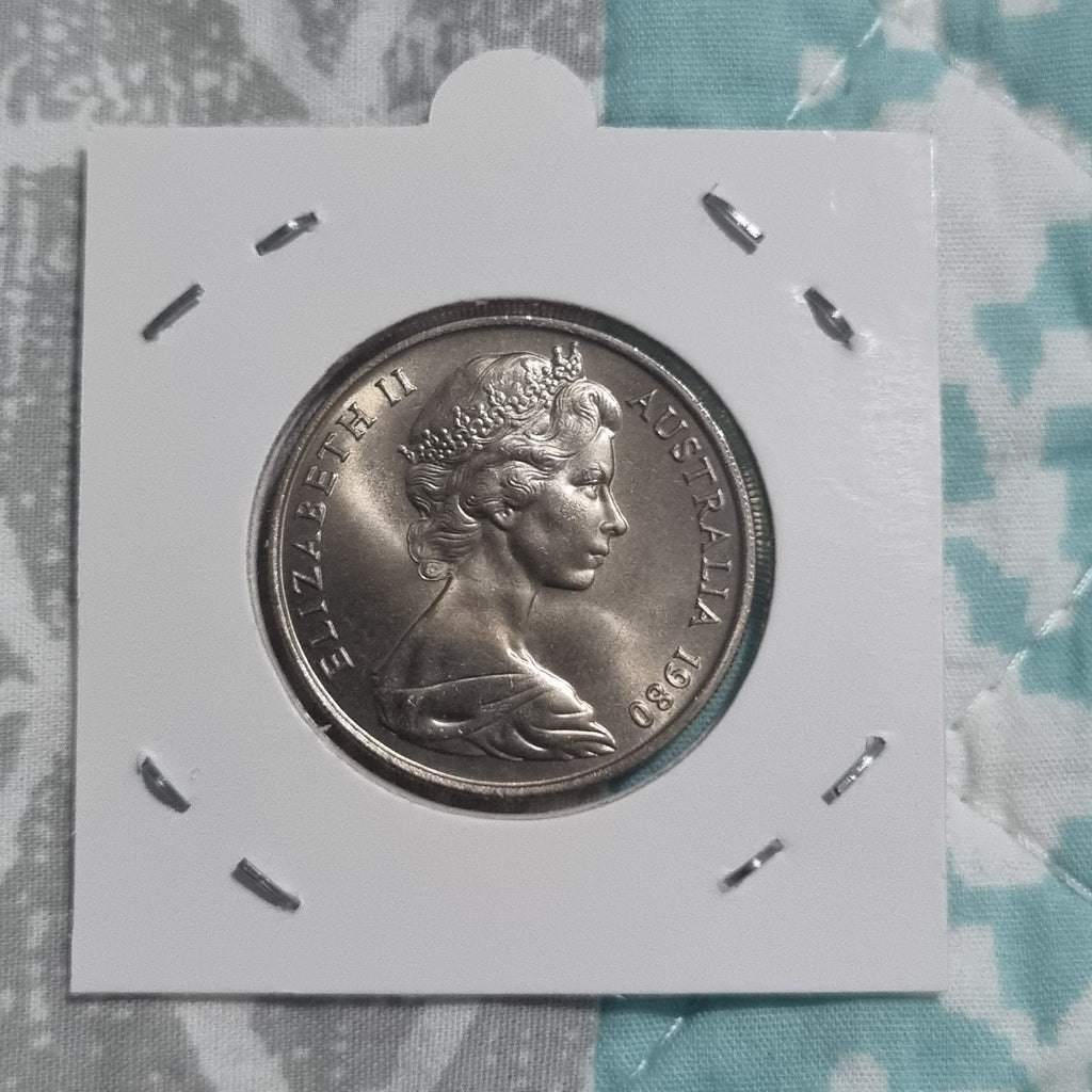 1980 Twenty Cent Coin Uncirculated -  20 Cents With Toning