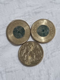 3 X One Dollar Coins - 2020 , 2021 , 2022