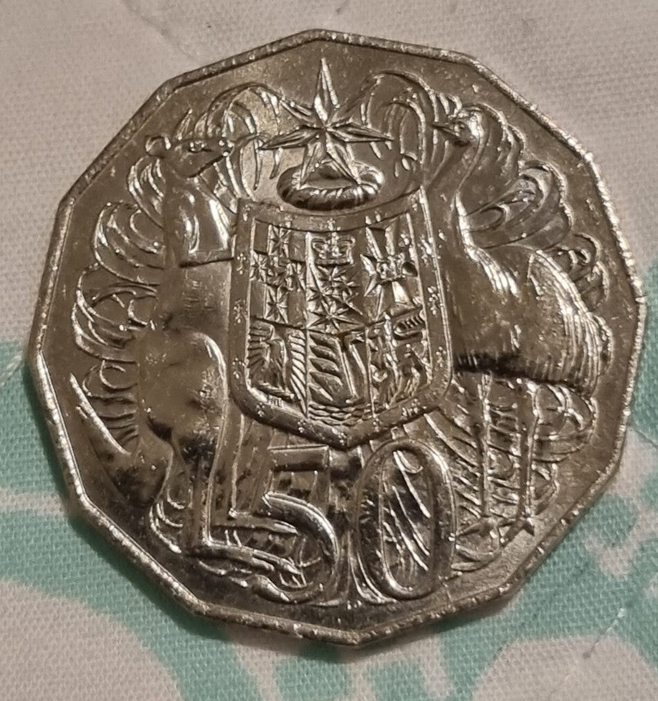 2021 50 cent aUNC Coat OfArms Coin