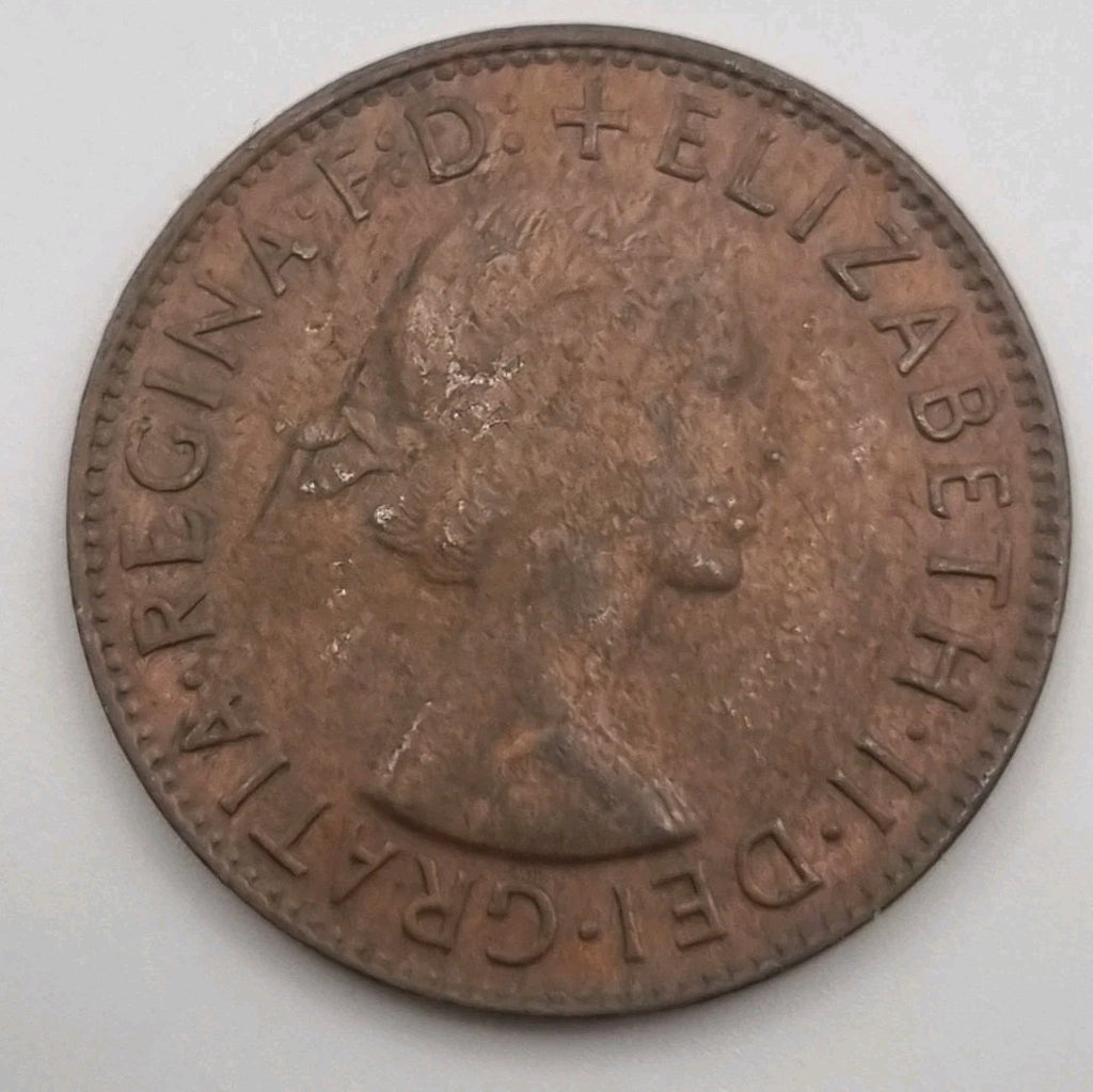 1961 Australian Penny With Dot