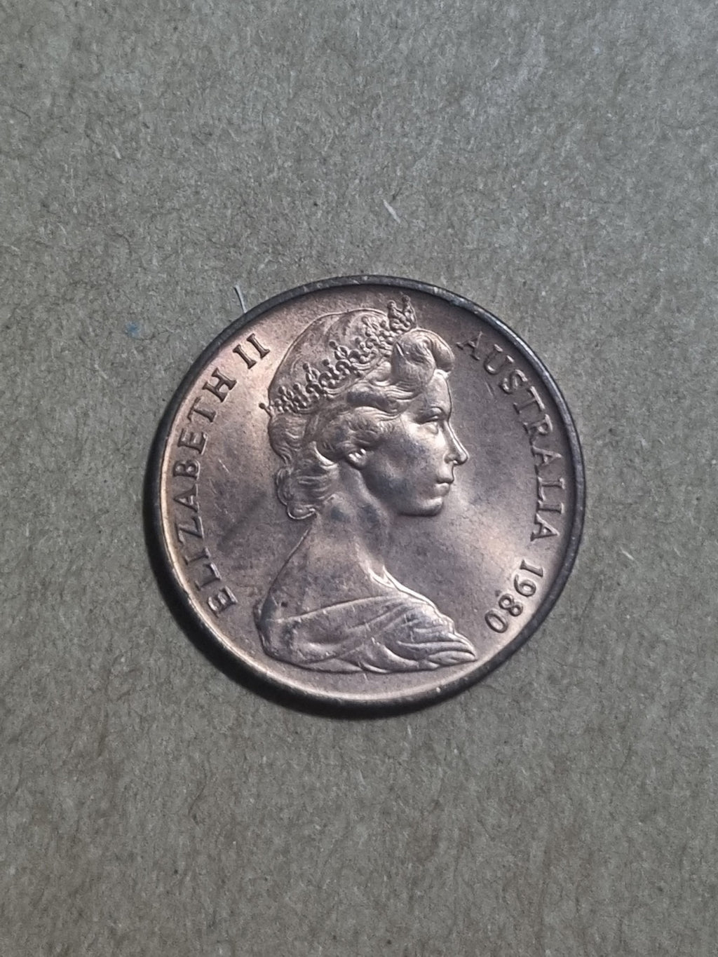 1980 UNC Australian 2 Cent Coin Two Cents