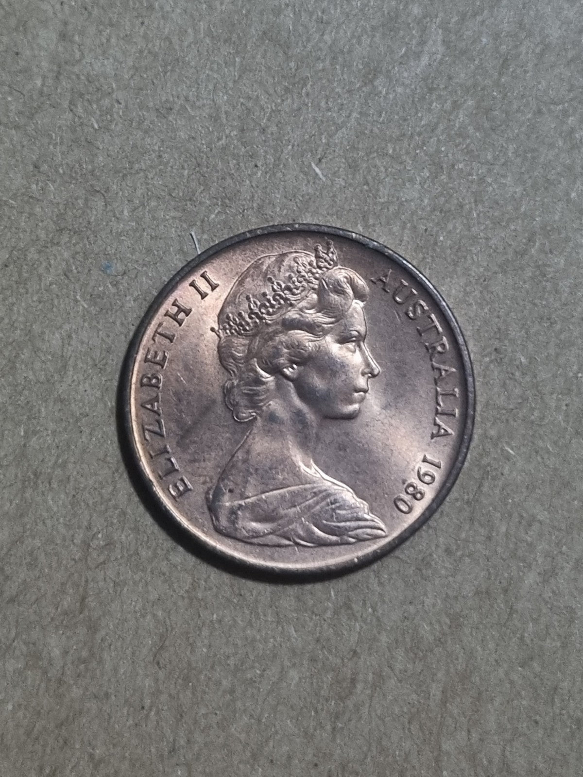 1980 UNC Australian 2 Cent Coin Two Cents