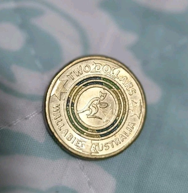 2019 Wallabies World Cup Two Dollar Coin Circulated 