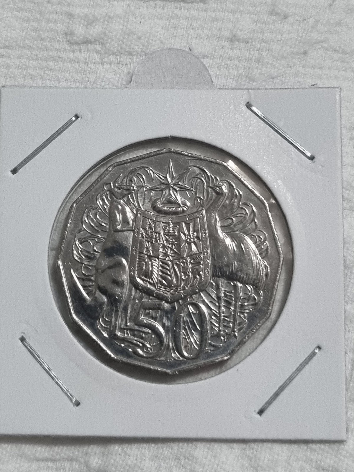 2006 aUNC Fifty 50 Cent Coat Of Arms