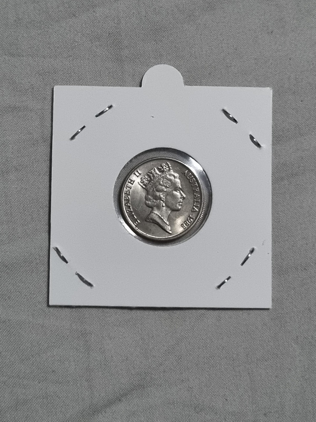 1988 Australian 5 Cent Coin Uncirculated In 2x2 Holder 