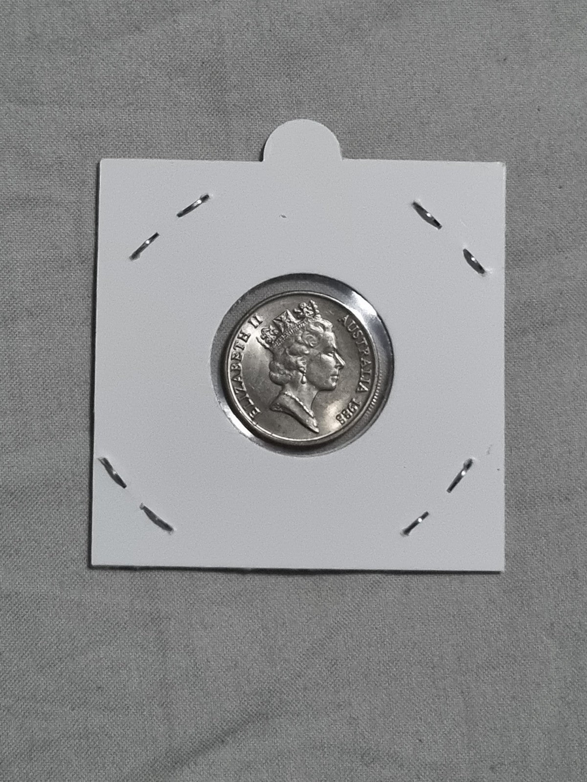 1988 Australian 5 Cent Coin Uncirculated In 2x2 Holder 