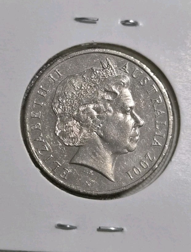 2001 20 Cent Sir Donald Bradman Circulated Cricket Coin 