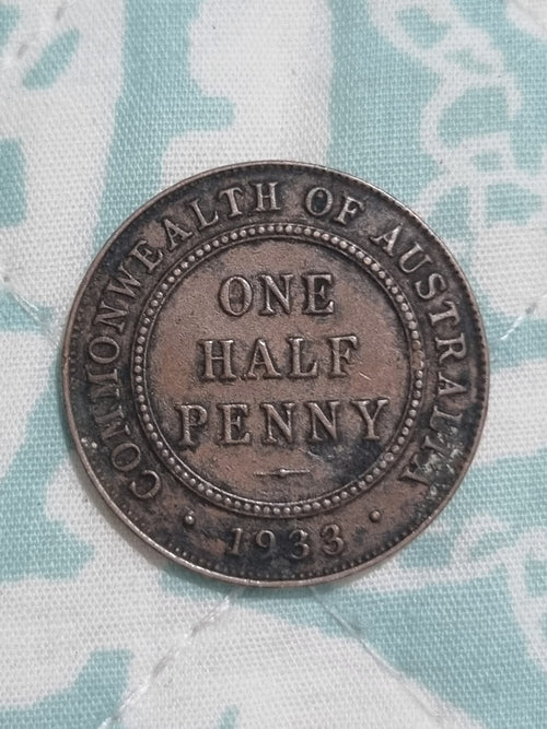1933 KGV AUSTRALIAN  HALF PENNY 