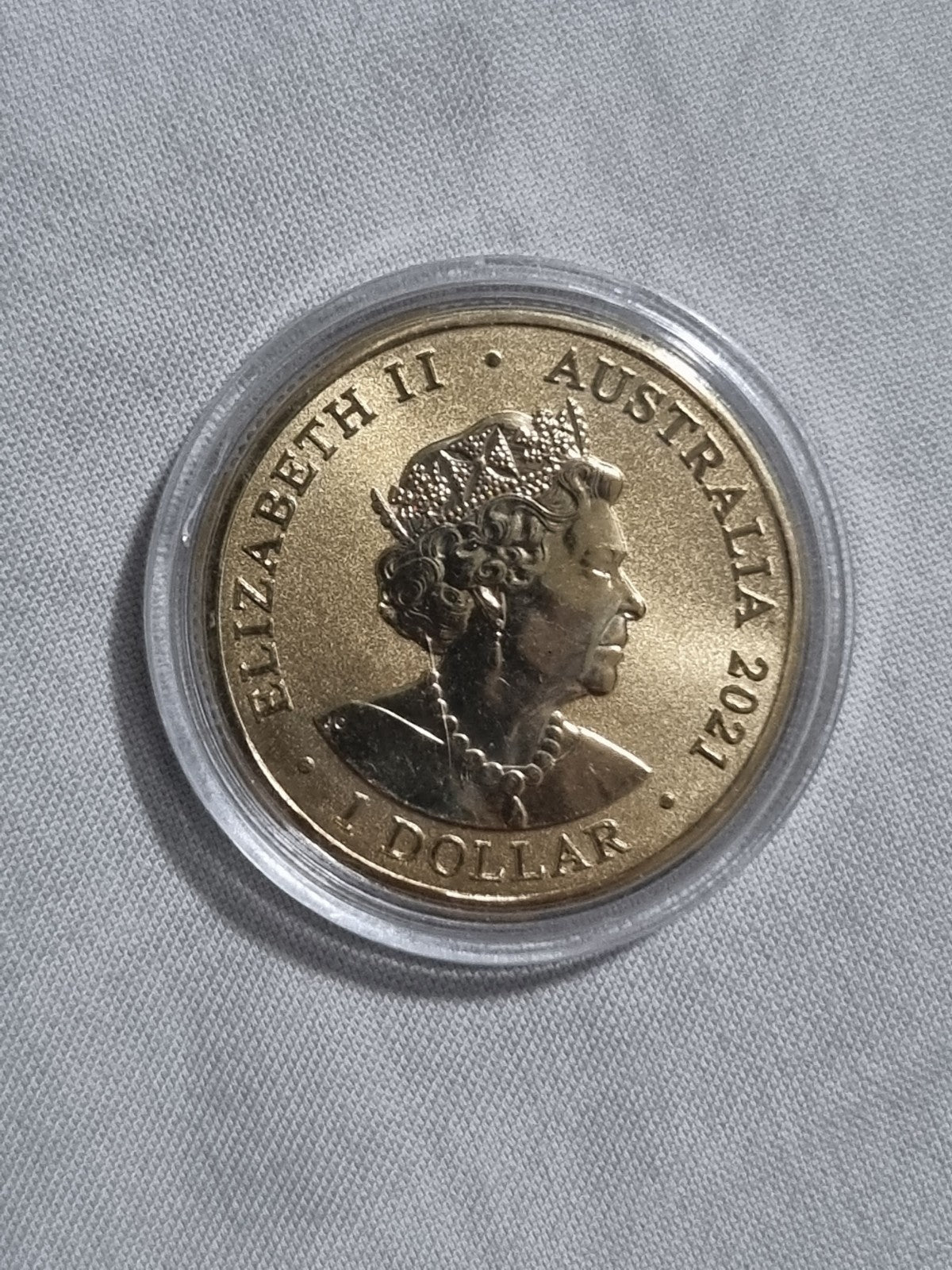 2021 $1 RSPCA Cat Coloured Coin In Capsule - One Dollar