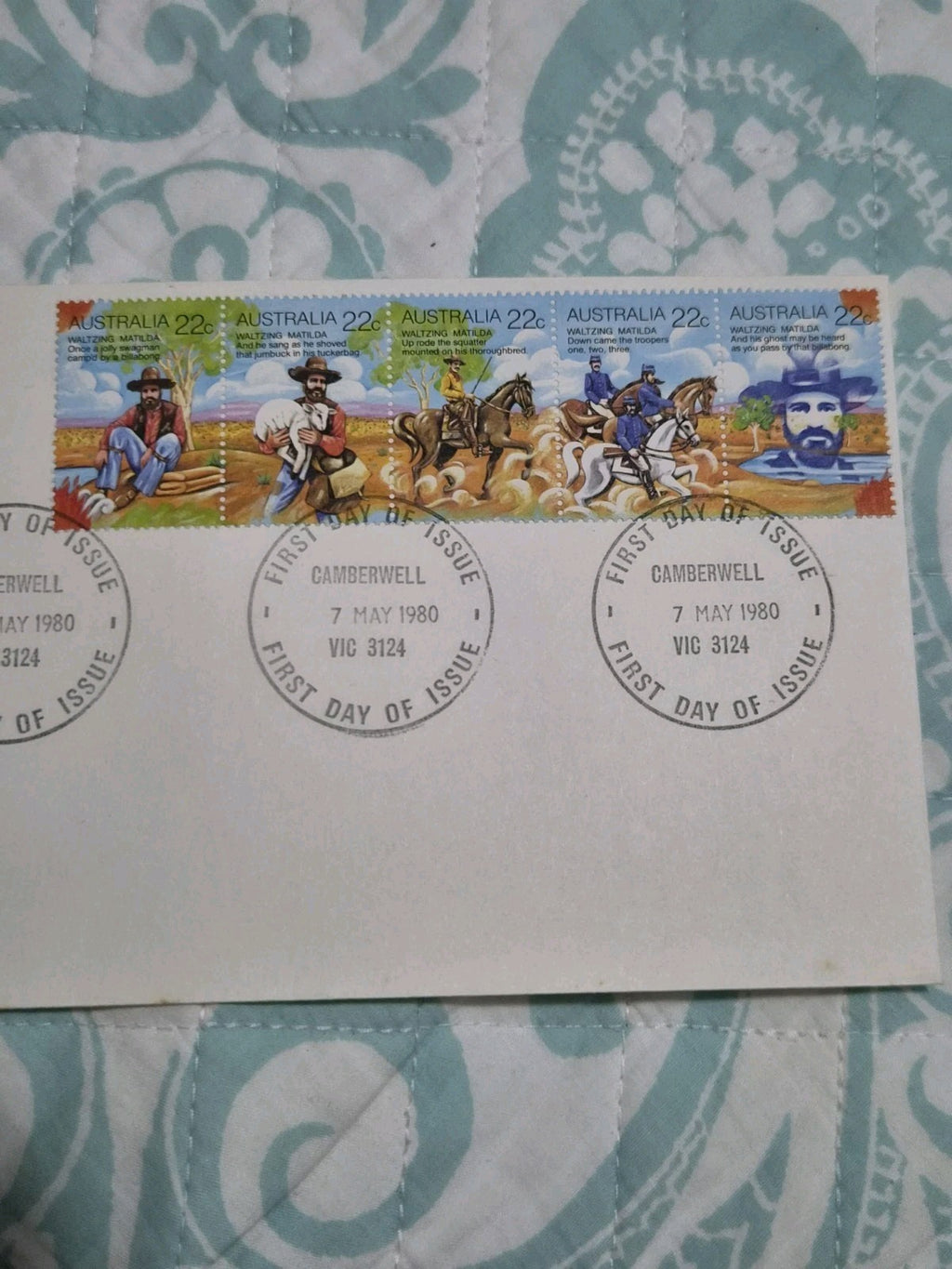 Australia 1980 - Waltzing Matilda PSE  - Camberwell addressed