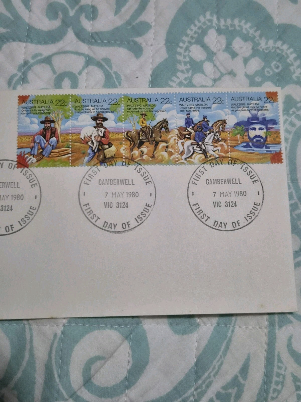 Australia 1980 - Waltzing Matilda PSE  - Camberwell addressed