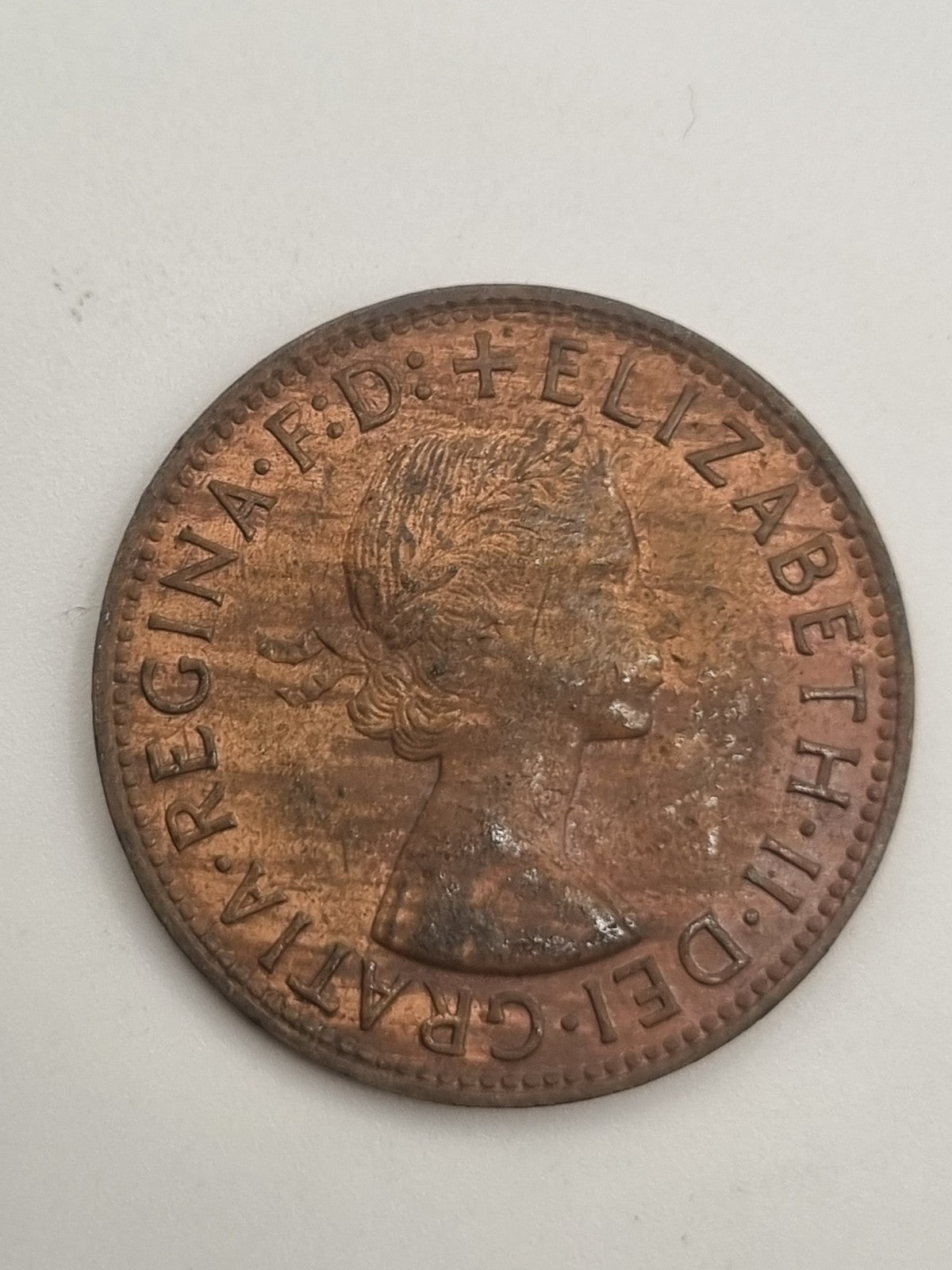 1950 Australian Penny With Dot