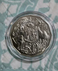 1985 50 Cent Coin Uncirculated From Mint Set In Capsule