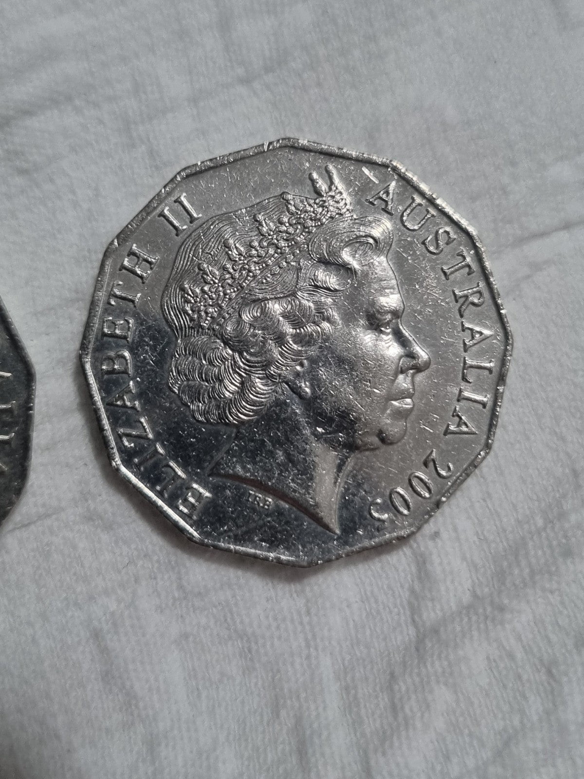 2 x 50 Cent Coins - 2004 & 2005