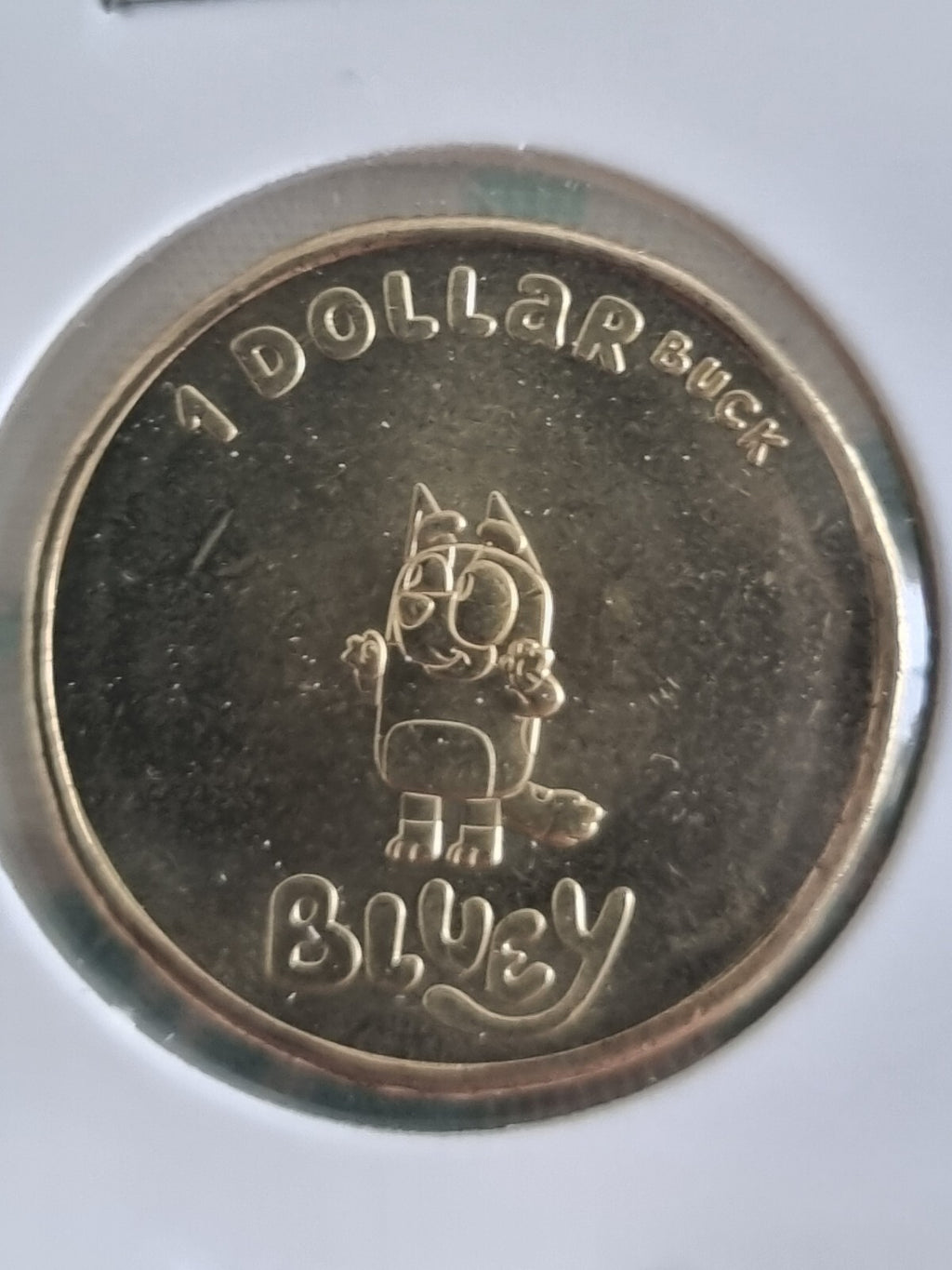 2024 Bluey Bingo $1 Dollar Buck Coin - Lightly Circulated 