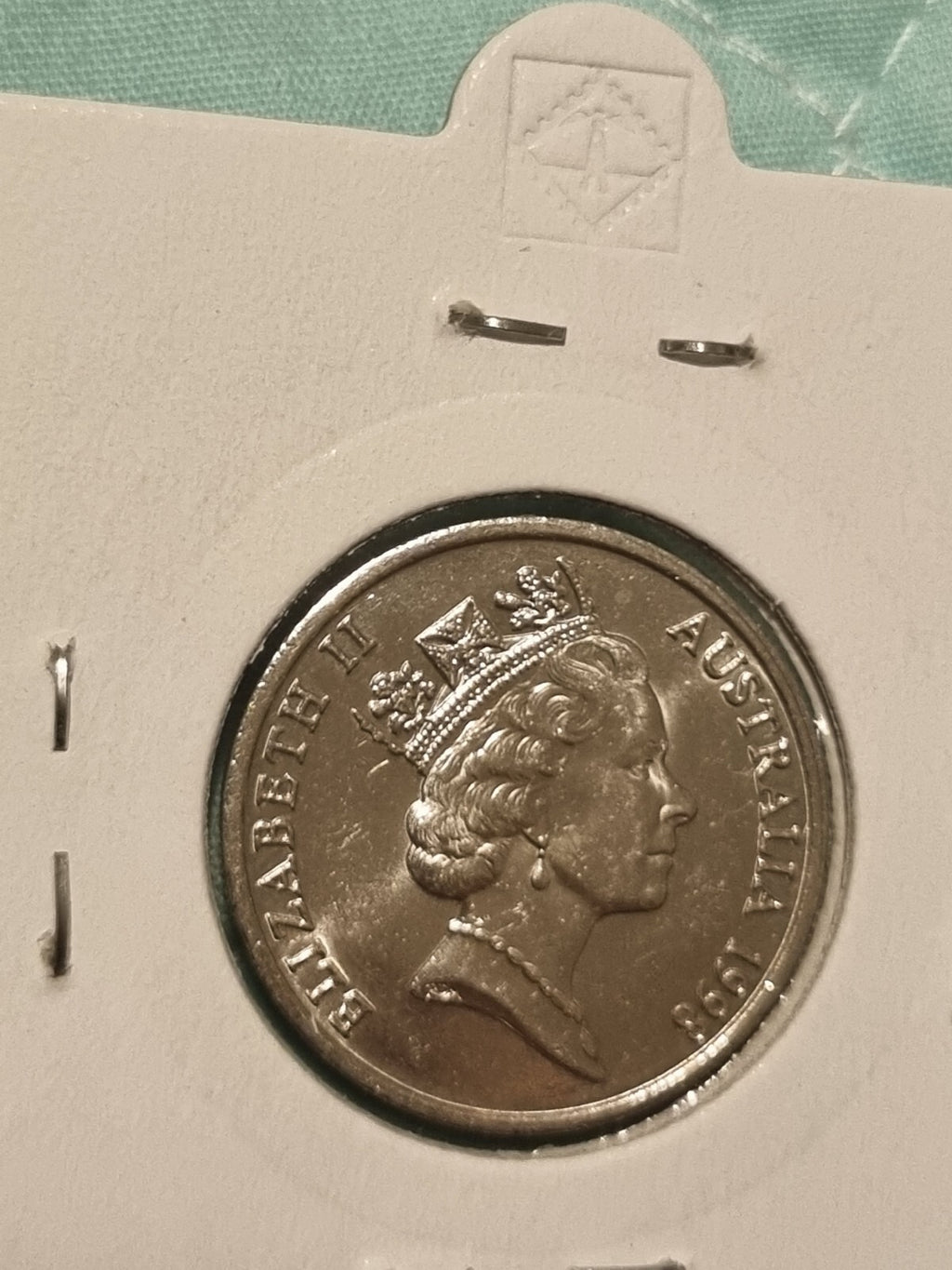 1998 UNC 10 Cent Coin in 2x2 Holder 