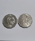 1981 & 1982  UNC Fifty Cent 50c Coin Princess & Prince - Brisbane Commonwealth G