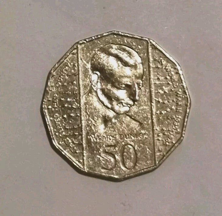 1995 50 Cent 50c Coin - Weary Dunlop World War II - Nice Circulated 