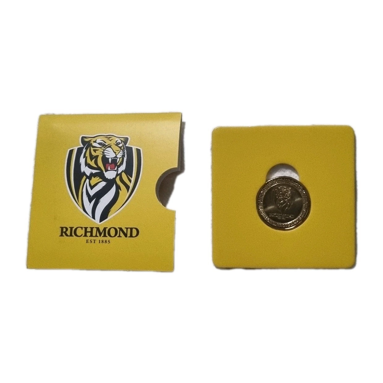 2023 AFL Richmond Tigers $1 One Dollar Carded Coin