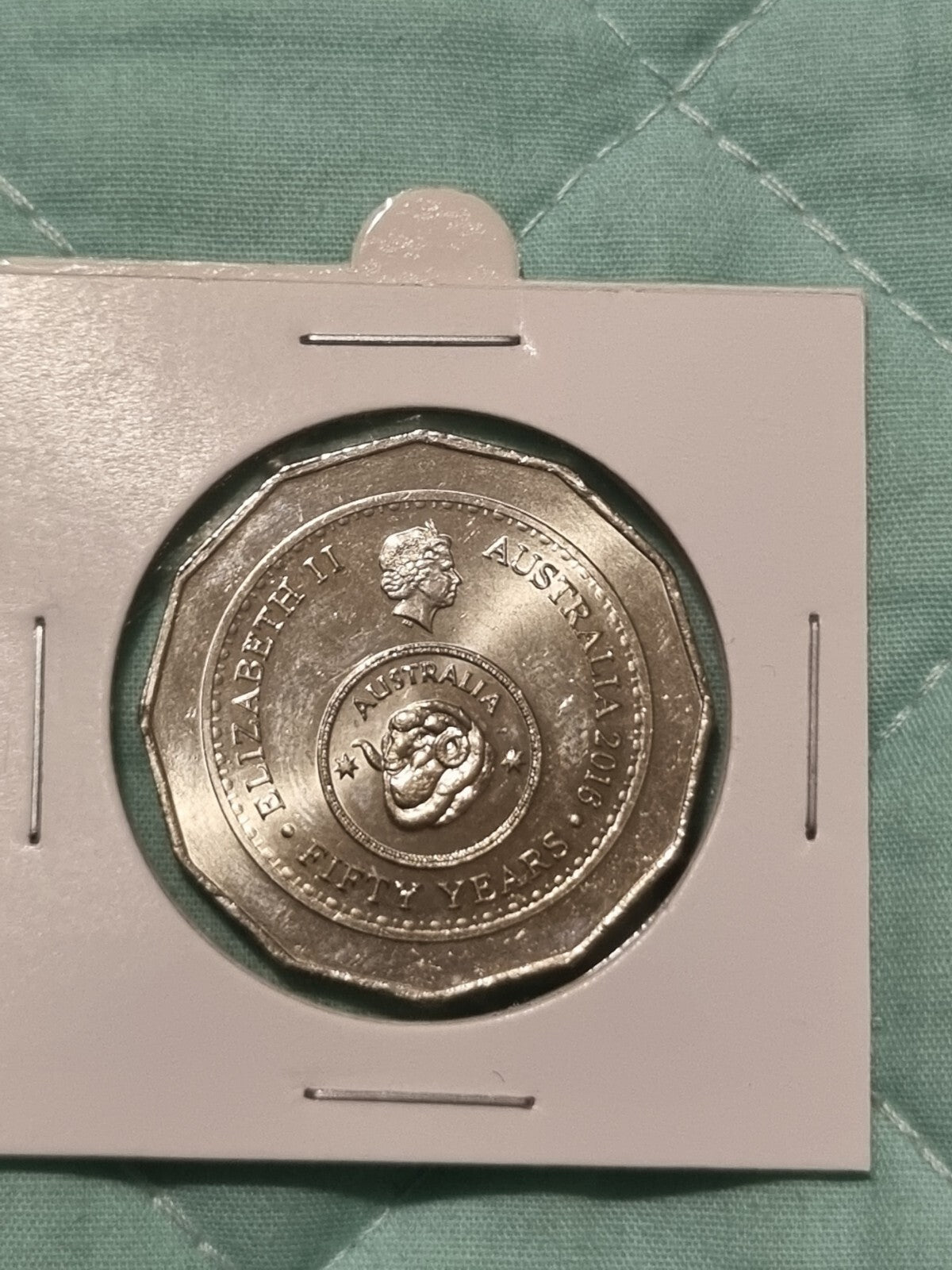 2016 50 cent Changeover coin Very Nice Circulated 