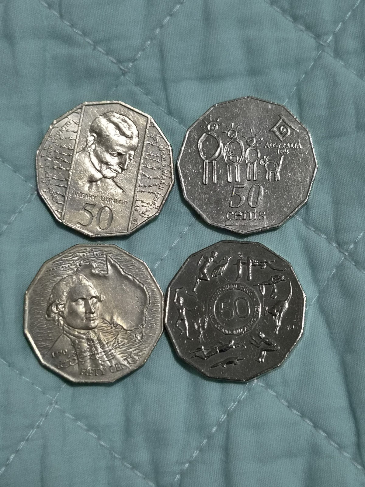 4 x 50 Cent Coins - Commemorative 