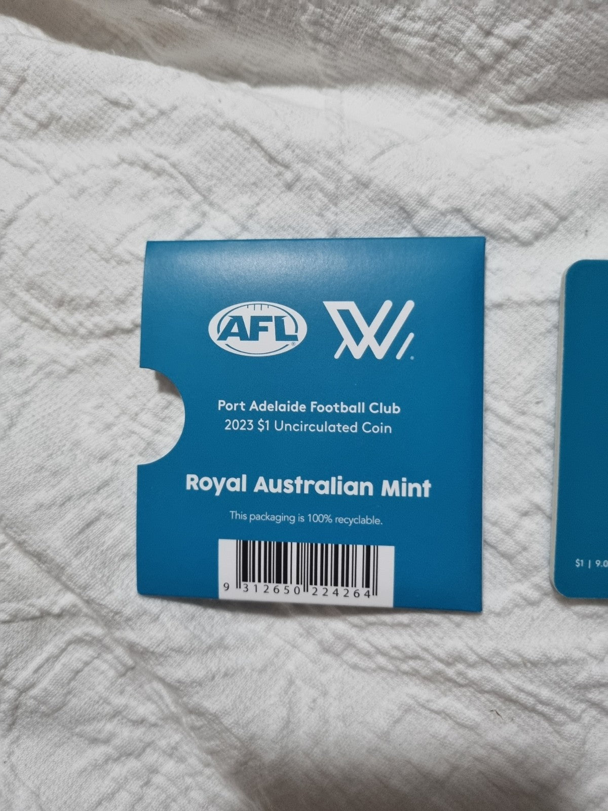 2023 AFL Port Adelaide $1 One Dollar Carded Coin