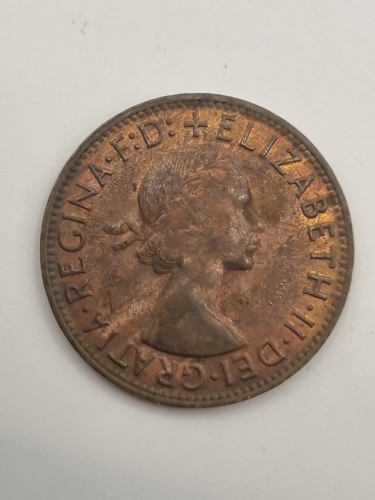 1959 Australian Penny With Dot