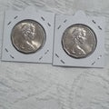 1980 & 1981 50 Cent Coins  in 2x2 holders 