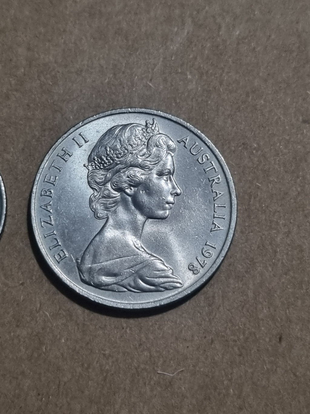 1978 One Two Five Ten Twenty Cent Australian Coins 1 2 5 10 20 Cents
